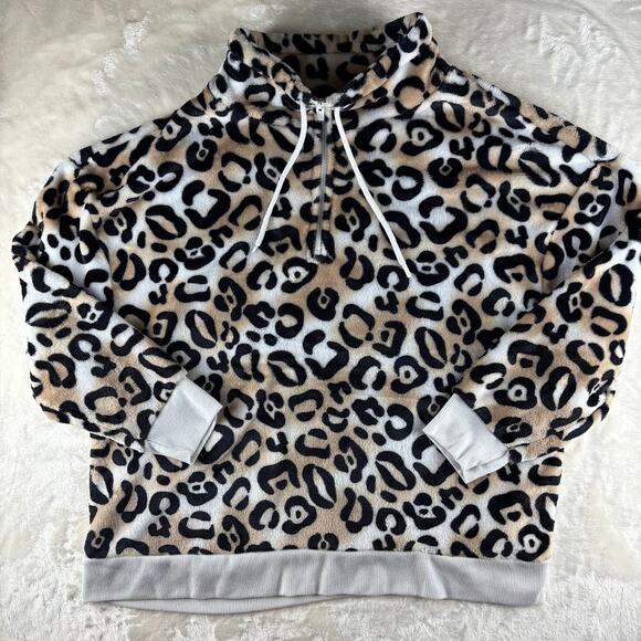 Secret Treasures Lounge / Pajama Set Women's 2X Fleece Jaguar Leopard Print - Picture 2 of 13
